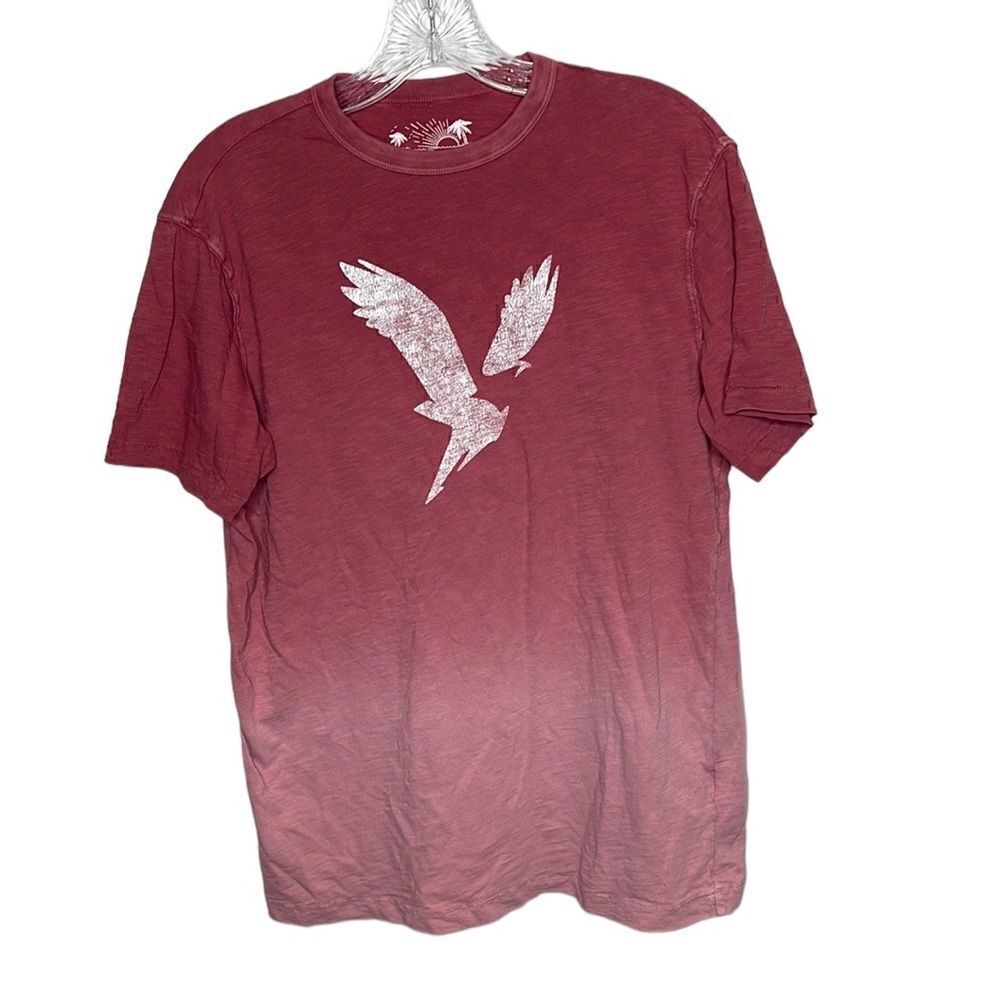 American Eagle Soft Slub Dip Dye Graphic T-shirt. Size Small.